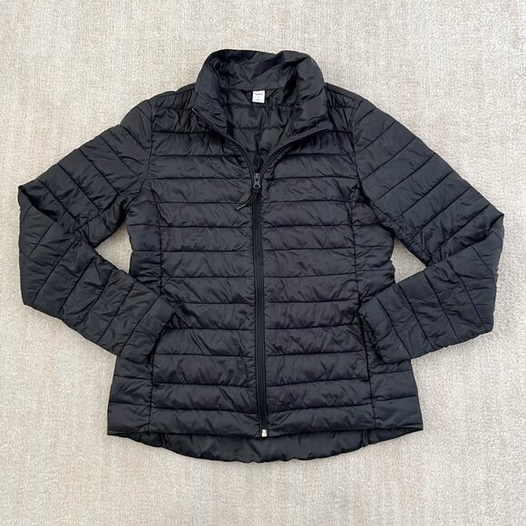 Old Navy Jackets & Blazers - Old Navy Active Black Quilted Puffer Jacket S Zip Up
